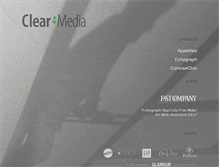 Tablet Screenshot of clear-media.com